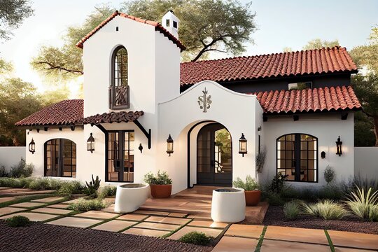 Modern Spanish-style home